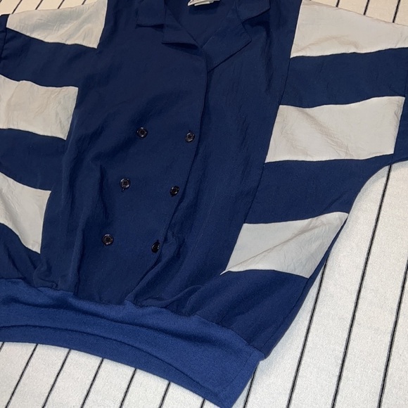 Vintage Cortiva Color Block Banded Pullover, Size Medium. - Picture 5 of 11